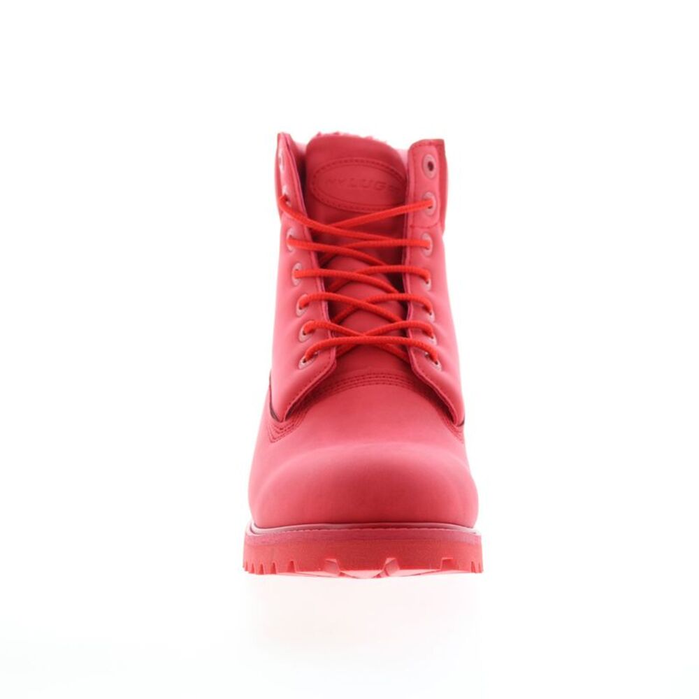 Lugz Mens Convoy Fleece Red Boots (NWT) - Picture 3 of 7